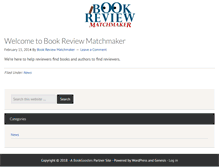 Tablet Screenshot of bookreviewmatchmaker.com